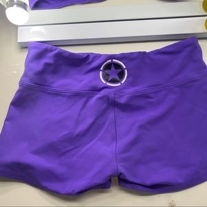 Savage Barbell purple shorts